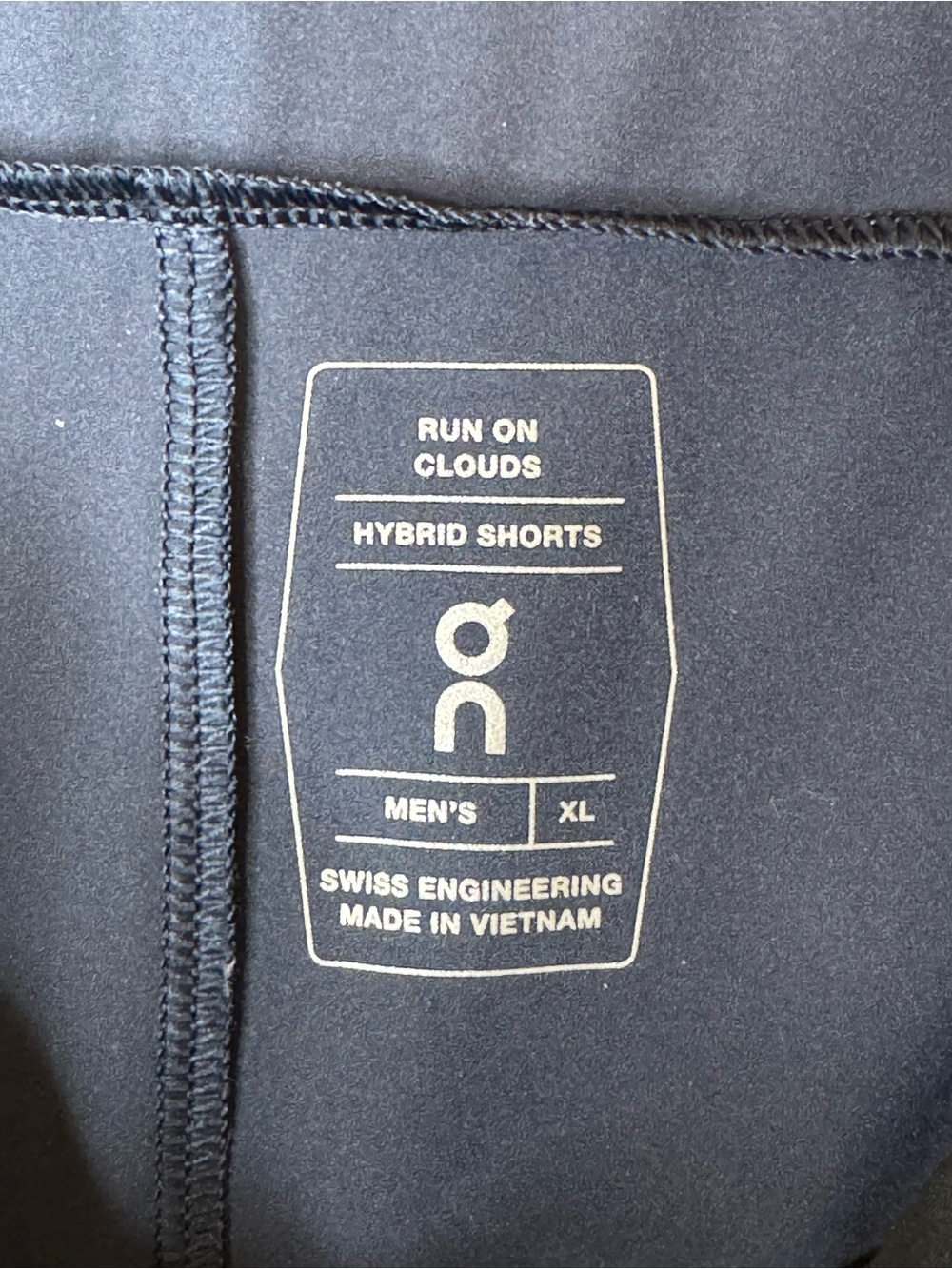 Run On Clouds Hybrid Shorts 2 In 1 w/ Liner Navy Men's Size XL - Picture 5 of 13
